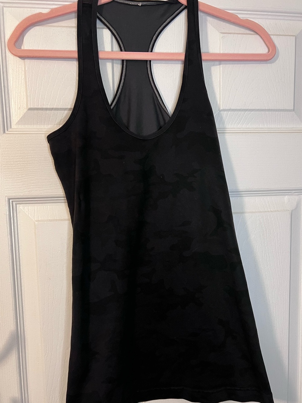 #488 Lululemon Cool Racerback II Nulu Heritage 365 Camo Deep Coal Multi Tank Sz6